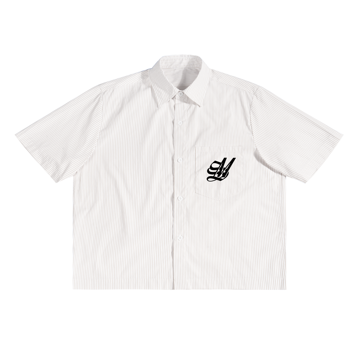 Oversized Work-Man's Button Up - Apricot White